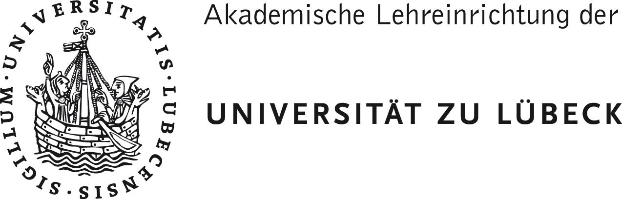 Logo Uni Luebeck Text CMYK schwarz